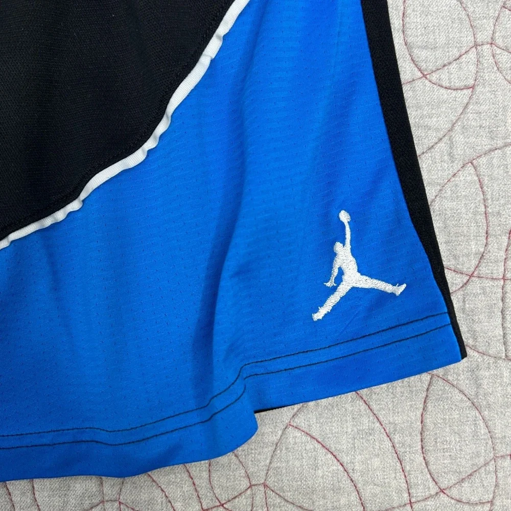 Jordan Basketball Shorts Black Blue White Colorblock / Men's 3XL